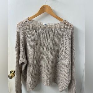 Old Navy Boatneck Loose Knit Sweater